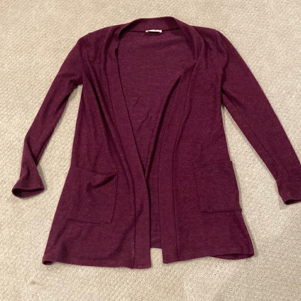 Purple maroon cardigan